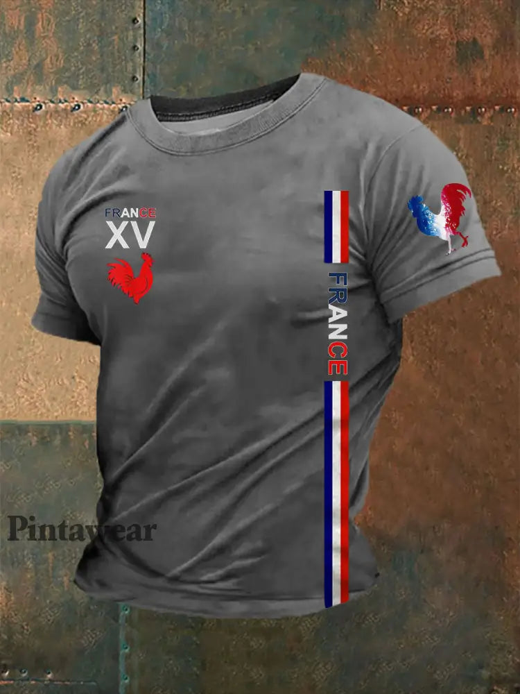 Camiseta de los hombres Francia gris / S