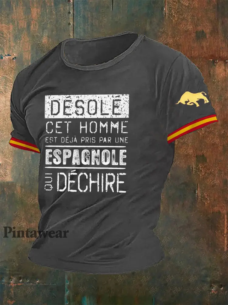 Camiseta Spain Desole para hombre gris / S