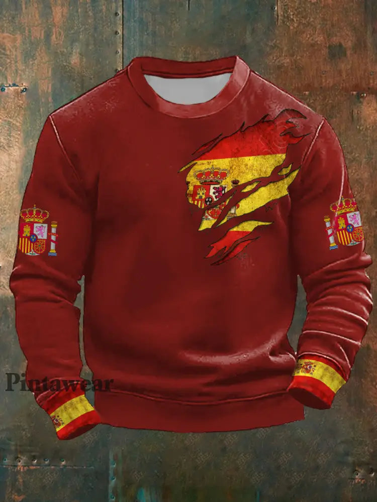Men’s Spain Printed Sweatshirt Red / S