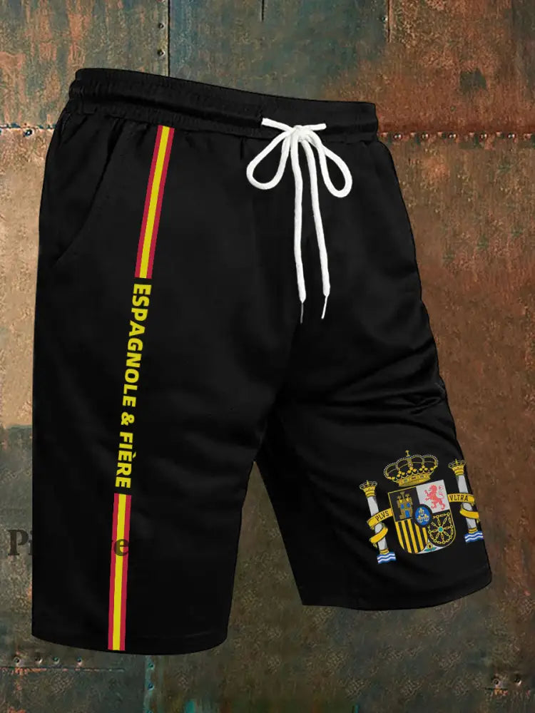 Pantalones cortos de Hombre Espagnole & Fière Negro / S