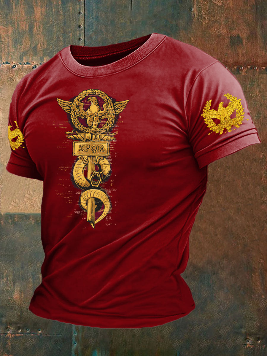 Camiseta con estampado SPQR de España para hombre