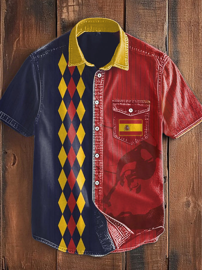 Camisa de hombre con estampado España