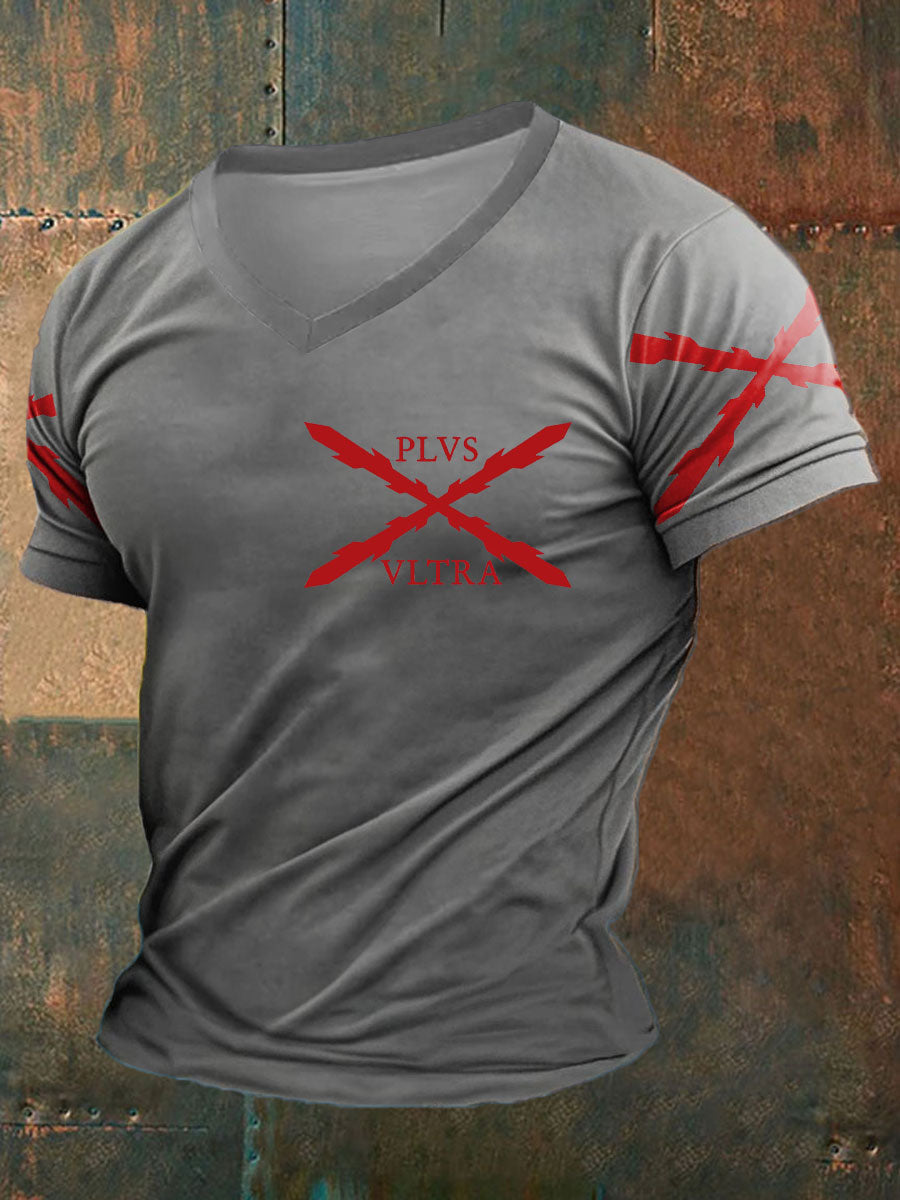 Camiseta estampada España Cruz de Borgoña Tercio Plus Altra para hombre