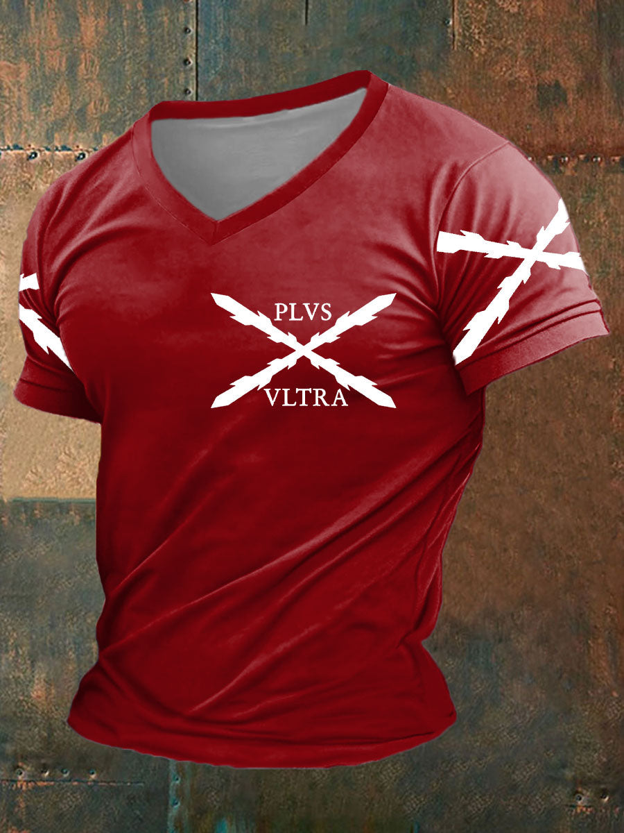 Camiseta estampada España Cruz de Borgoña Tercio Plus Altra para hombre