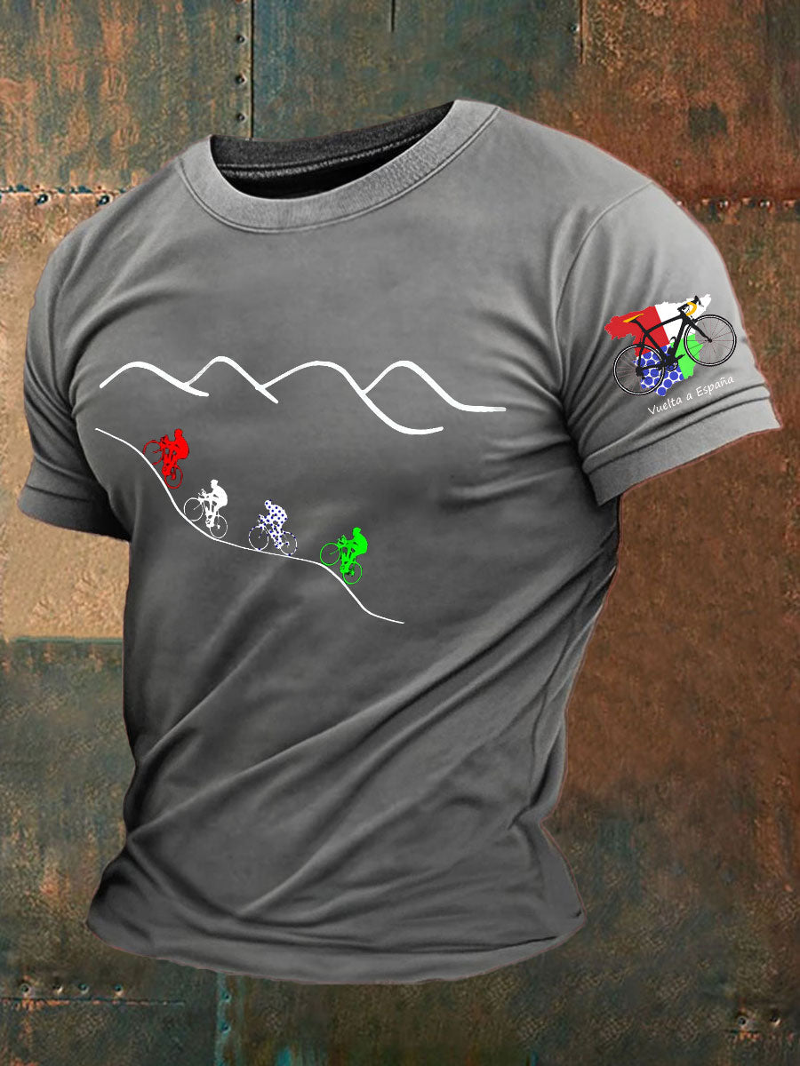 Camiseta impresa ciclismo de los hombres