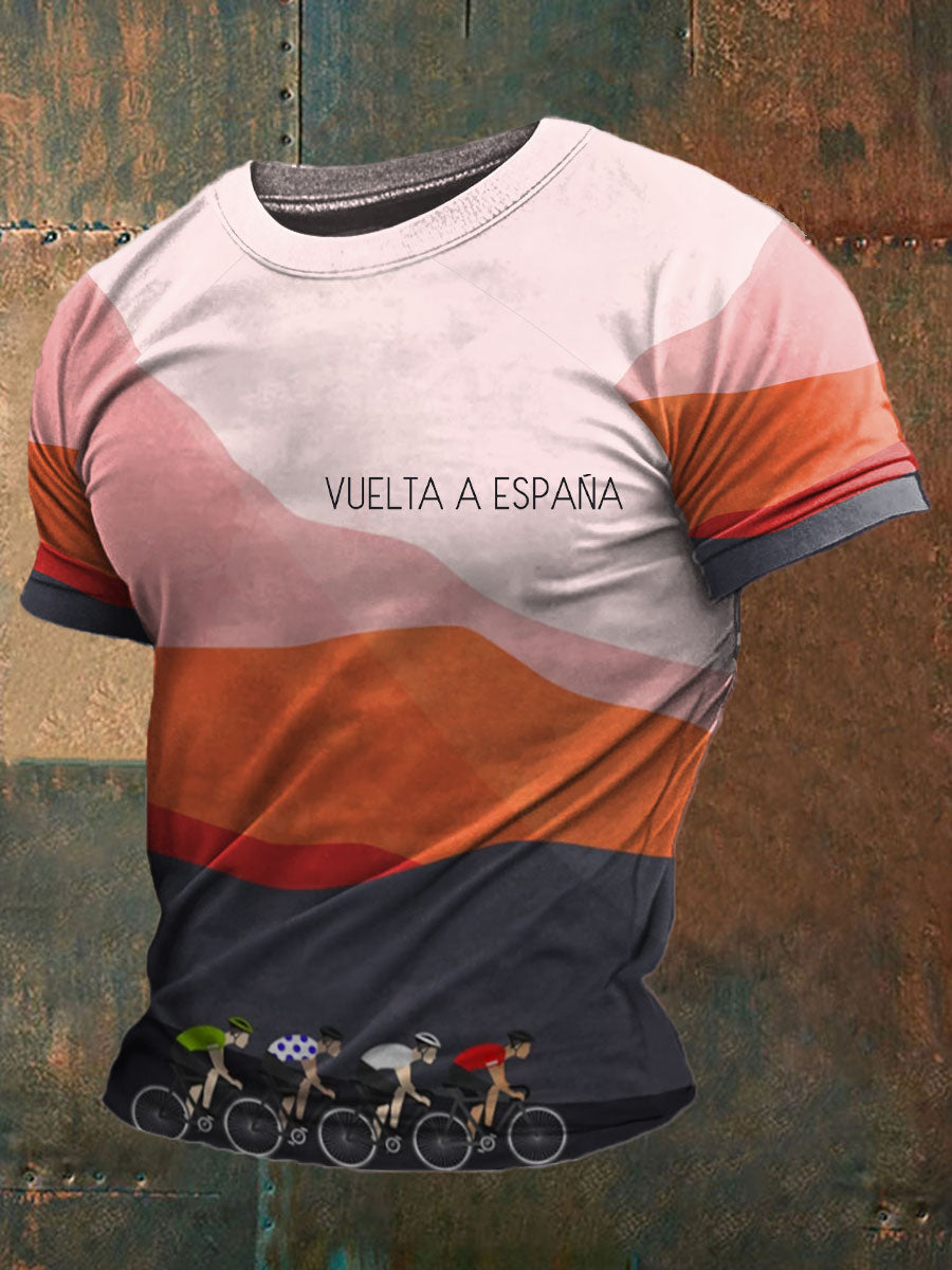 Camiseta impresa ciclismo de los hombres