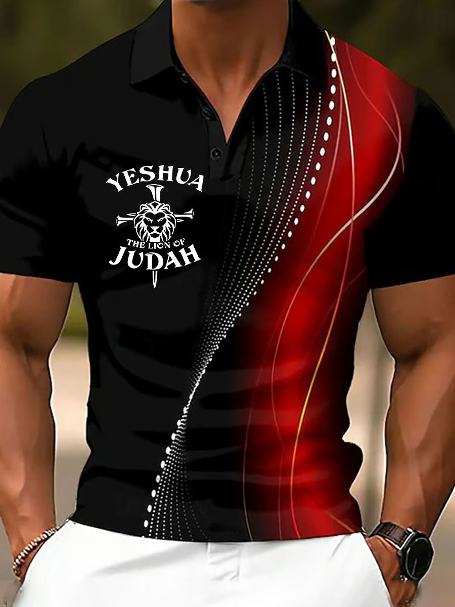 Top casual impreso Yeshua de los hombres