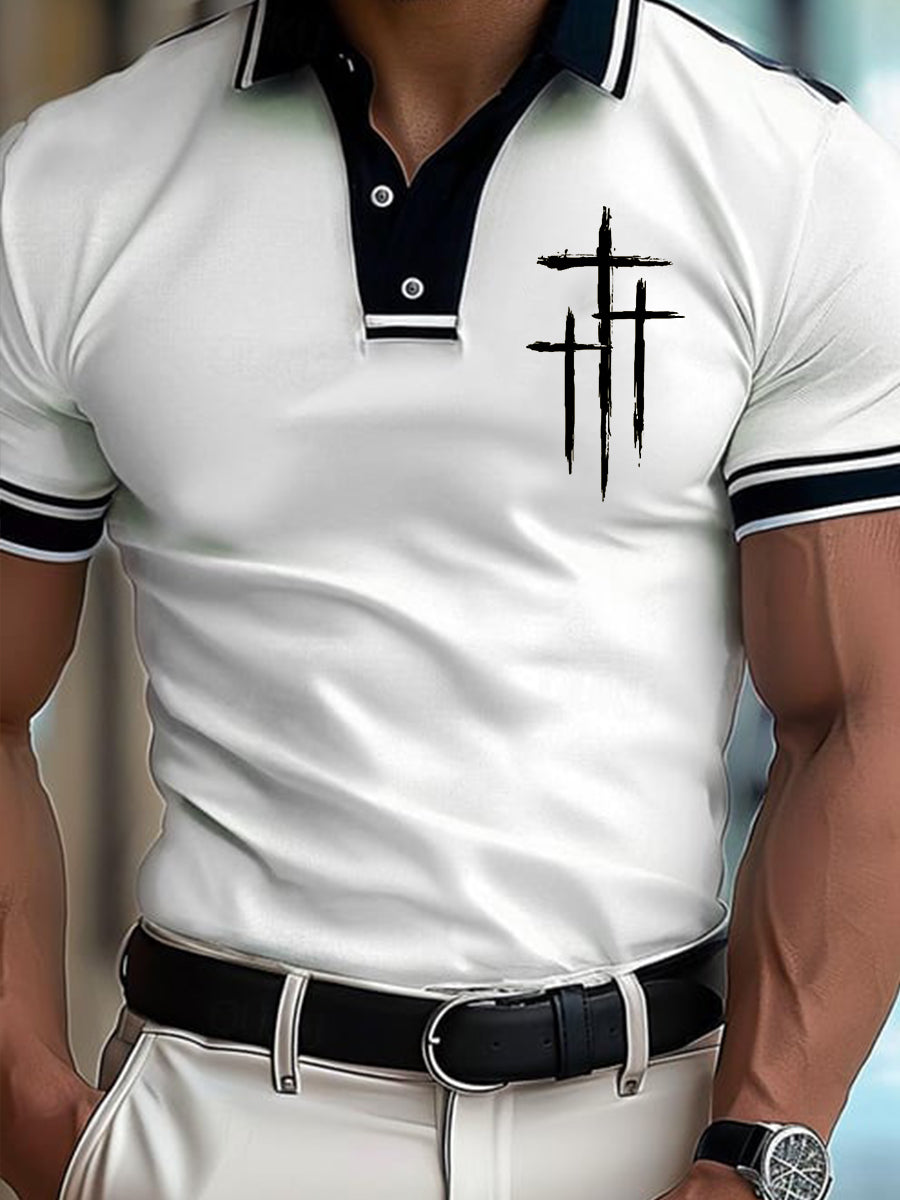 Camiseta de manga corta Faith Cross para hombre