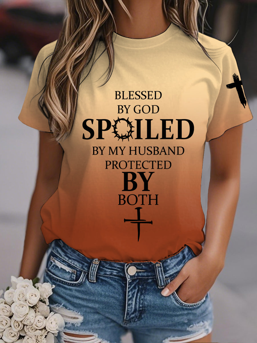 Camiseta de manga corta para mujer