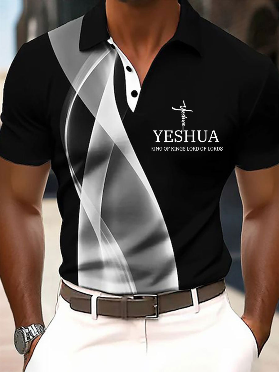 Top casual impreso Yeshua de los hombres