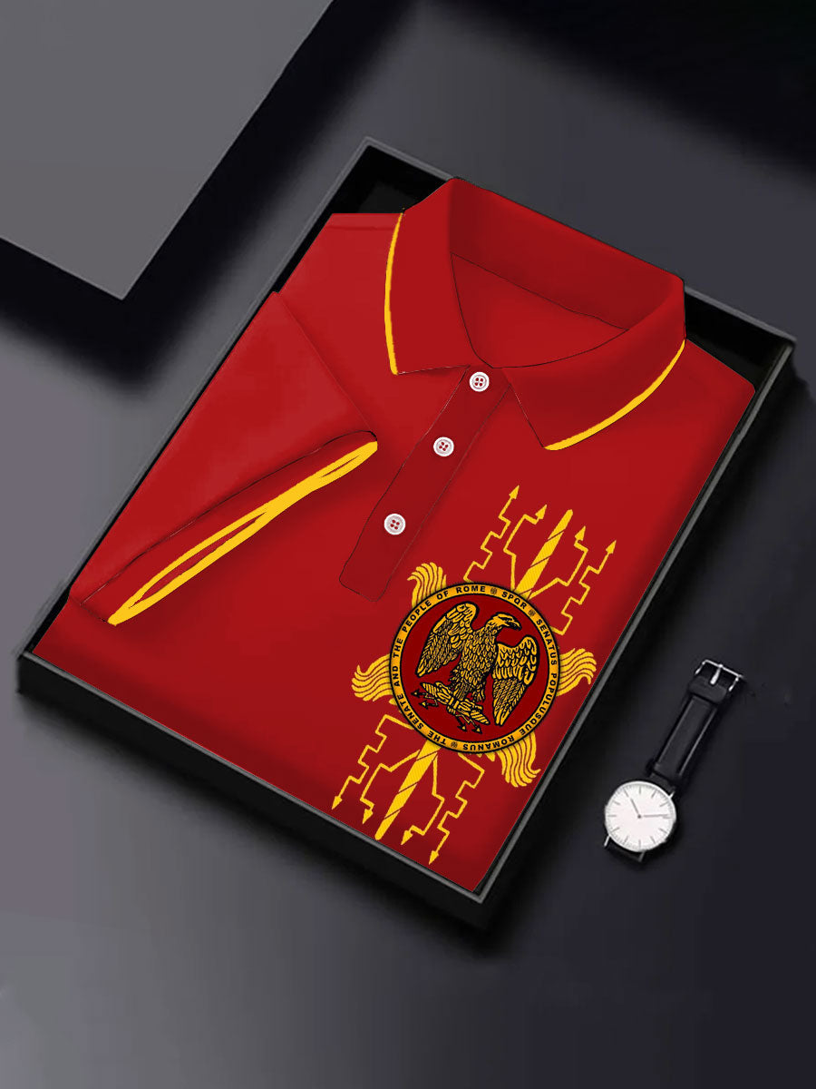 Hombres España Cruz de Borgoña Tercio Impreso Casual Tops