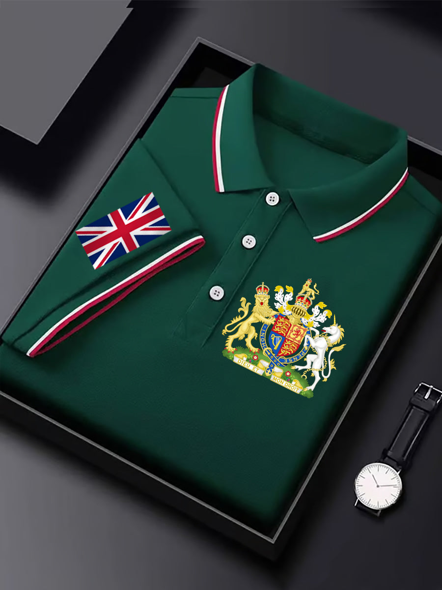 Camiseta de manga corta con estampado de Reino Unido para hombre