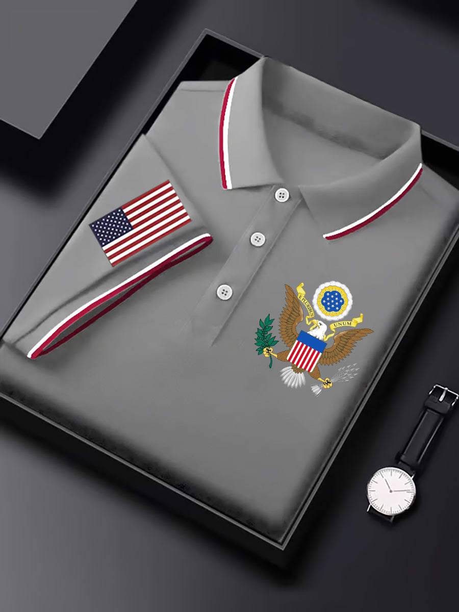 Camisa de manga corta USA de hombre