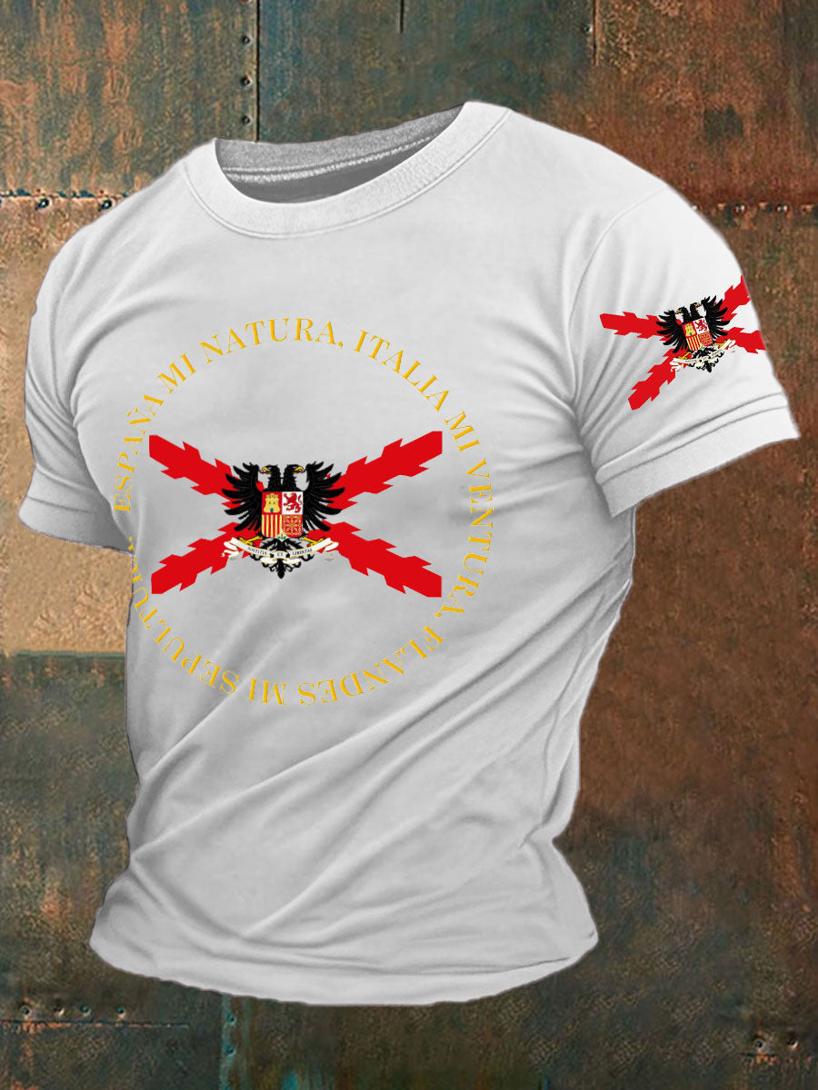 Camiseta de hombre con estampado Cruz de Borgoña de España Tercio