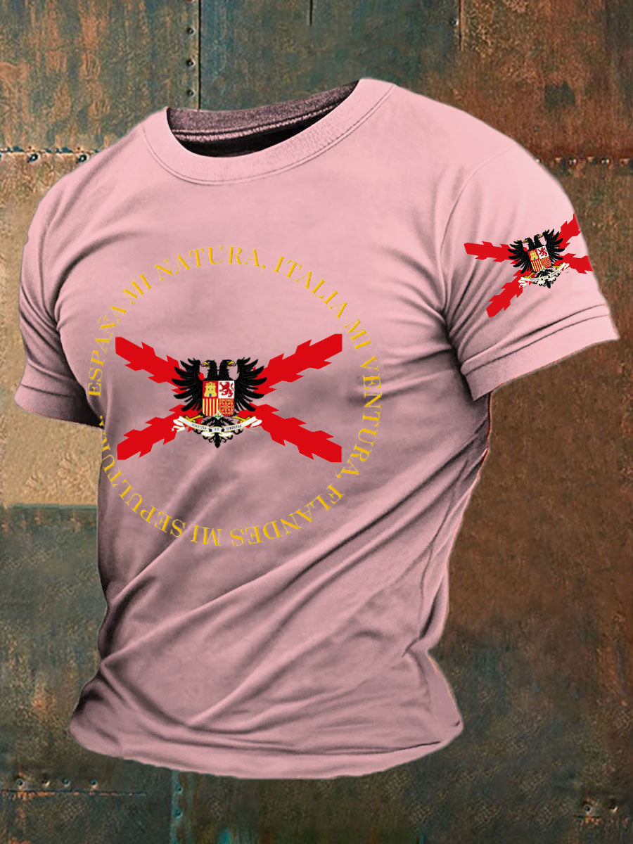 Camiseta de hombre con estampado Cruz de Borgoña de España Tercio