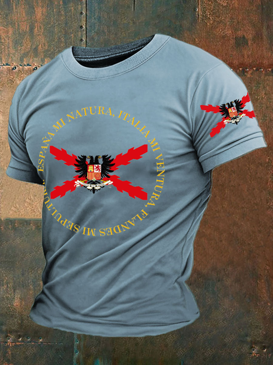 Camiseta de hombre con estampado Cruz de Borgoña de España Tercio