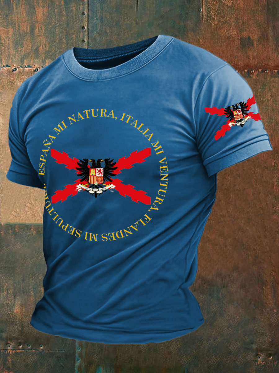 Camiseta de hombre con estampado Cruz de Borgoña de España Tercio
