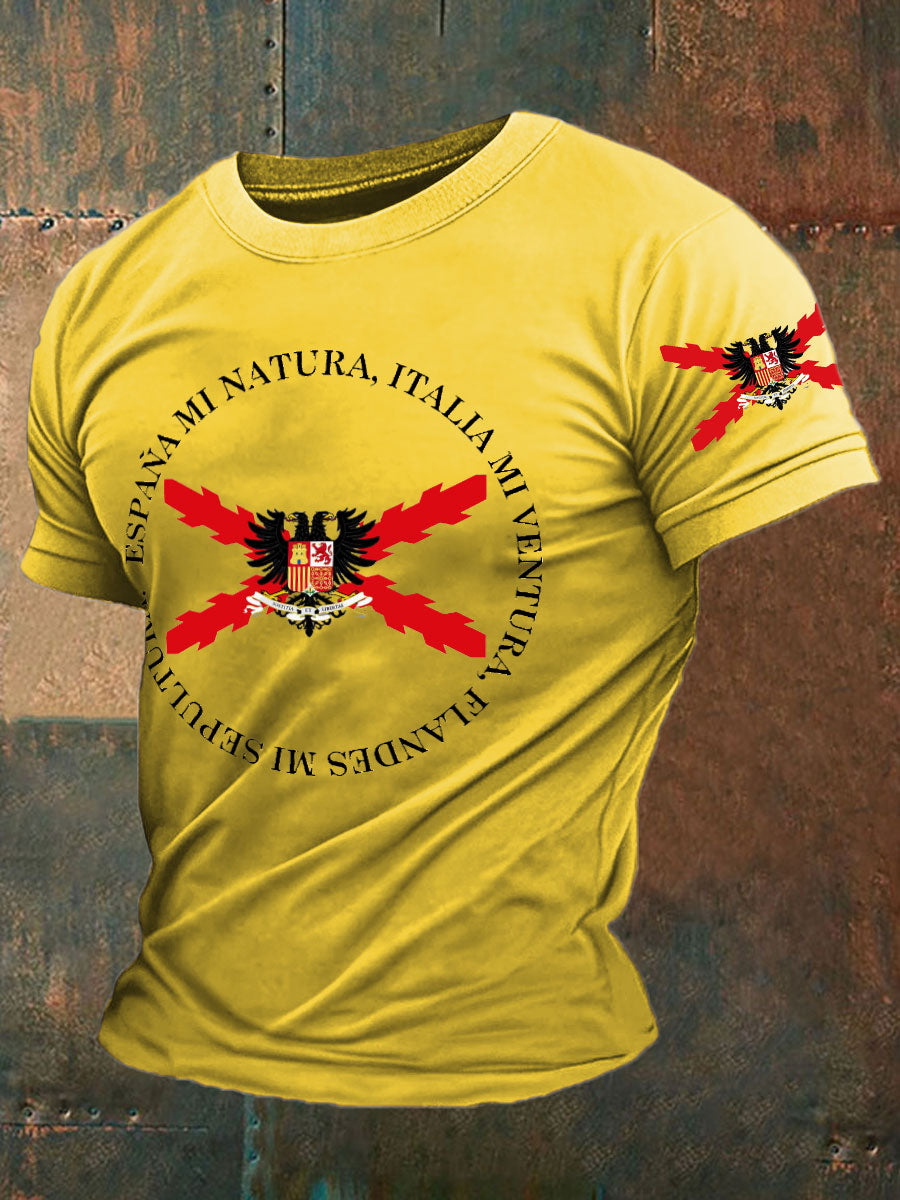 Camiseta de hombre con estampado Cruz de Borgoña de España Tercio