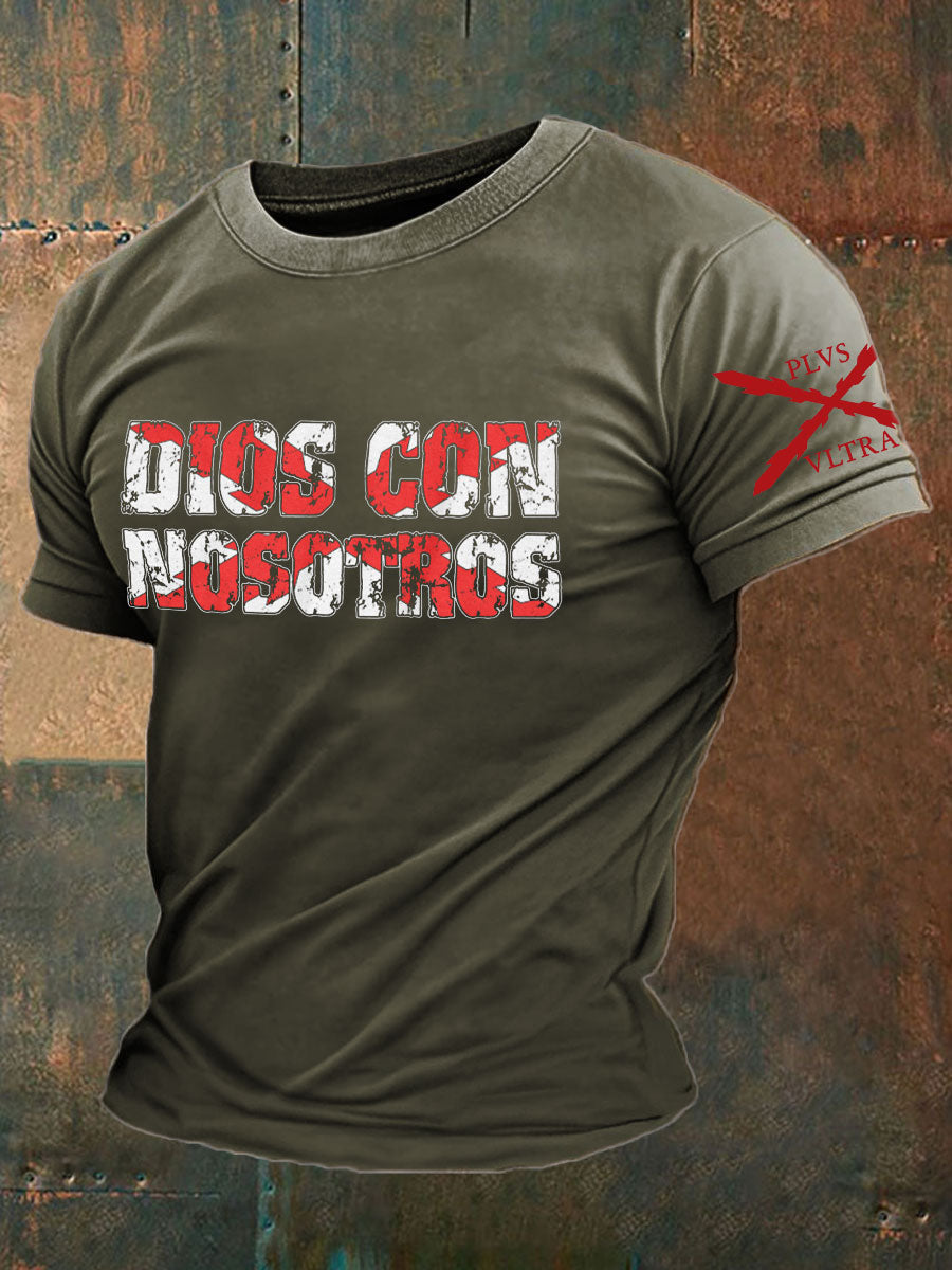 Camiseta de hombre con estampado Cruz de Borgoña de España Tercio