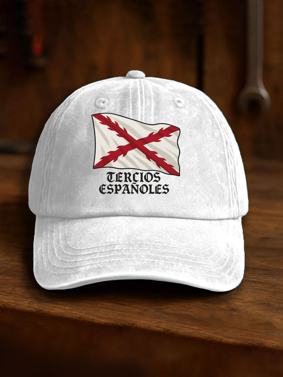 Unisex España Cruz de Borgoña Tercio Impreso Sombrero