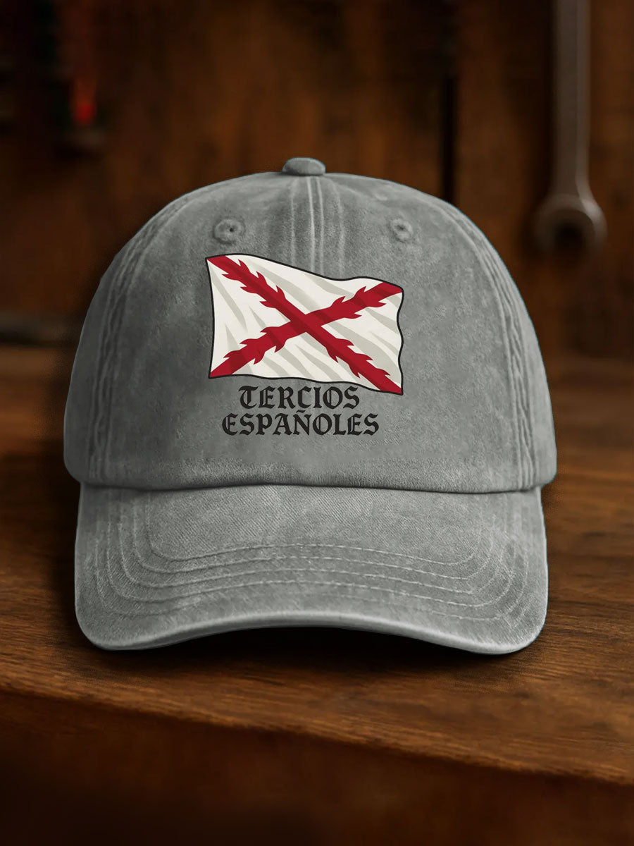 Unisex España Cruz de Borgoña Tercio Impreso Sombrero