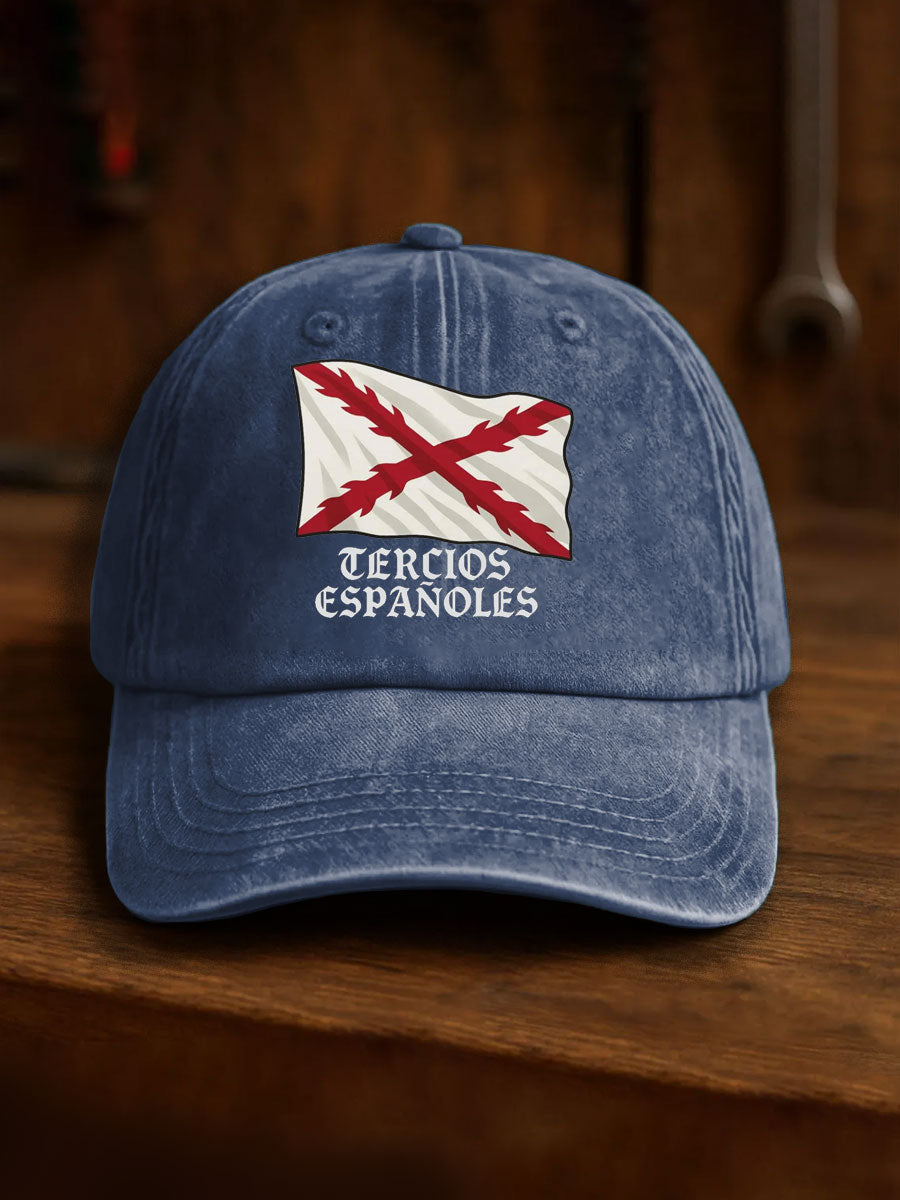 Unisex España Cruz de Borgoña Tercio Impreso Sombrero