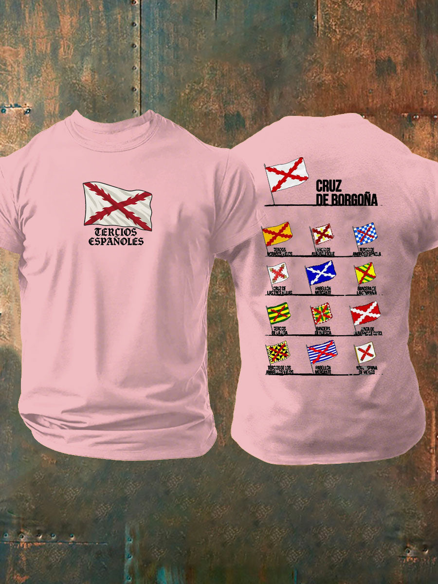 Camiseta de hombre con estampado Cruz de Borgoña de España Tercio