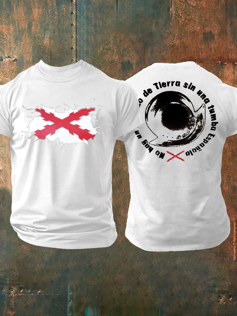 Camiseta de hombre con estampado Cruz de Borgoña de España Tercio