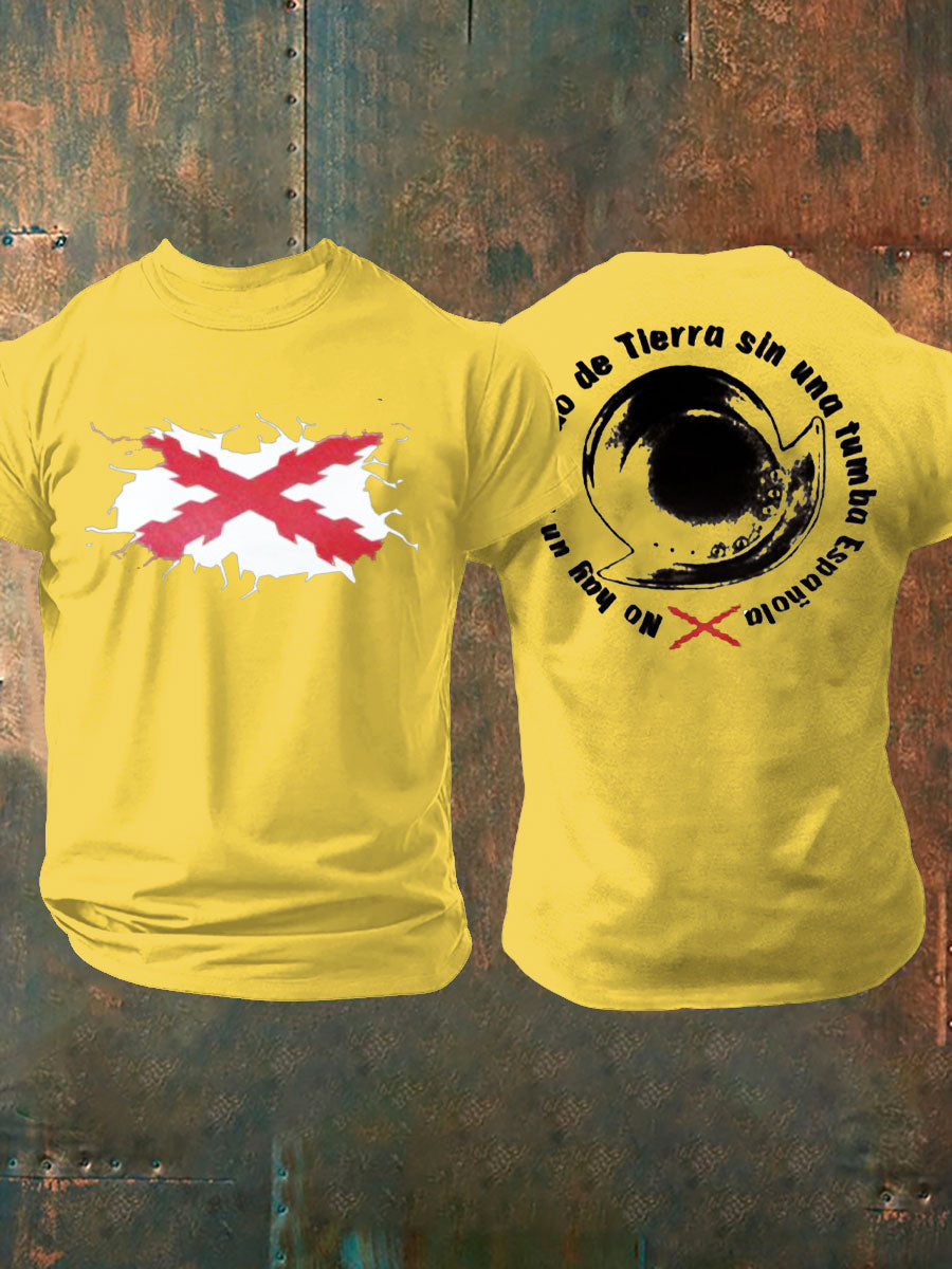 Camiseta de hombre con estampado Cruz de Borgoña de España Tercio
