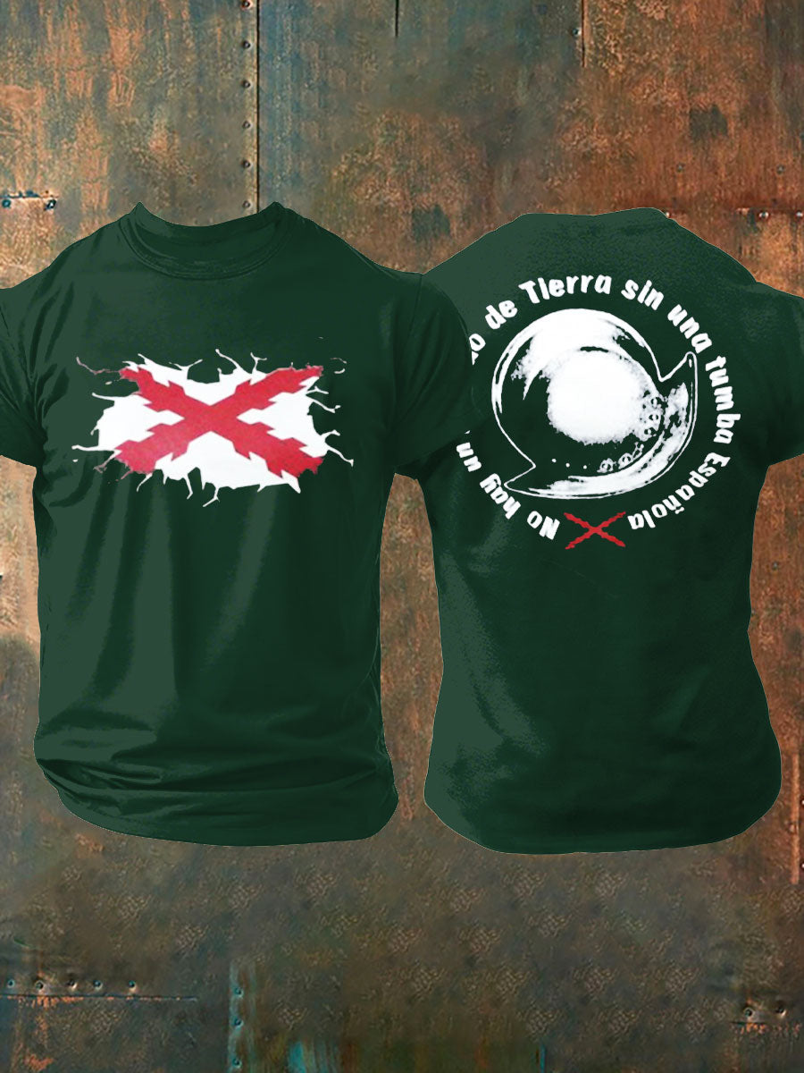 Camiseta de hombre con estampado Cruz de Borgoña de España Tercio