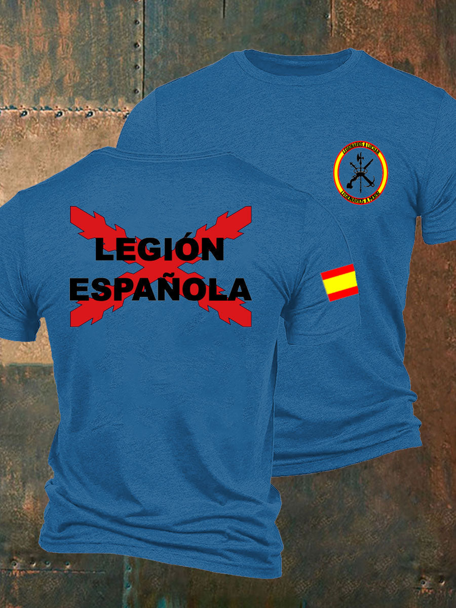 Camiseta de hombre con estampado Cruz de Borgoña de España Tercio