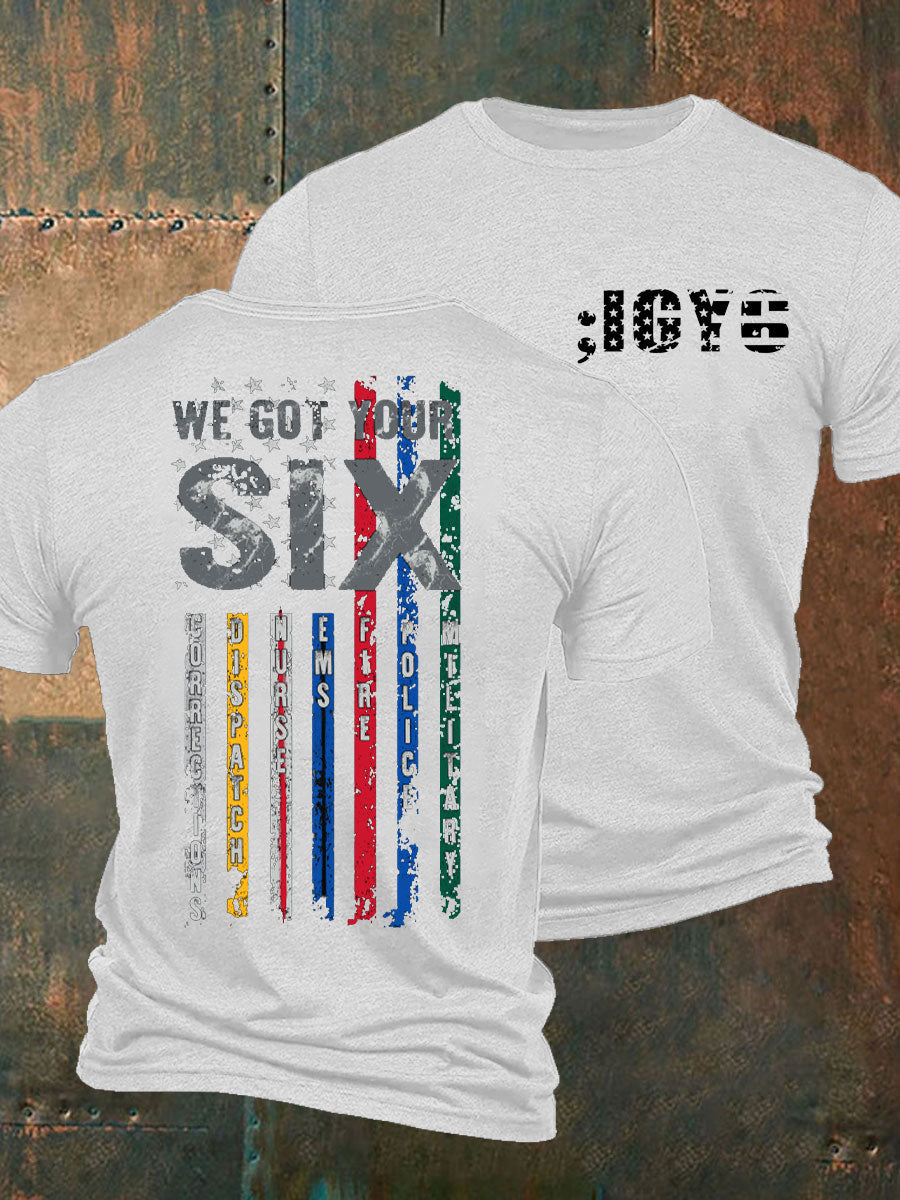 Veterano de la conciencia de PTSD de los hombres te conseguí seis camiseta impresa
