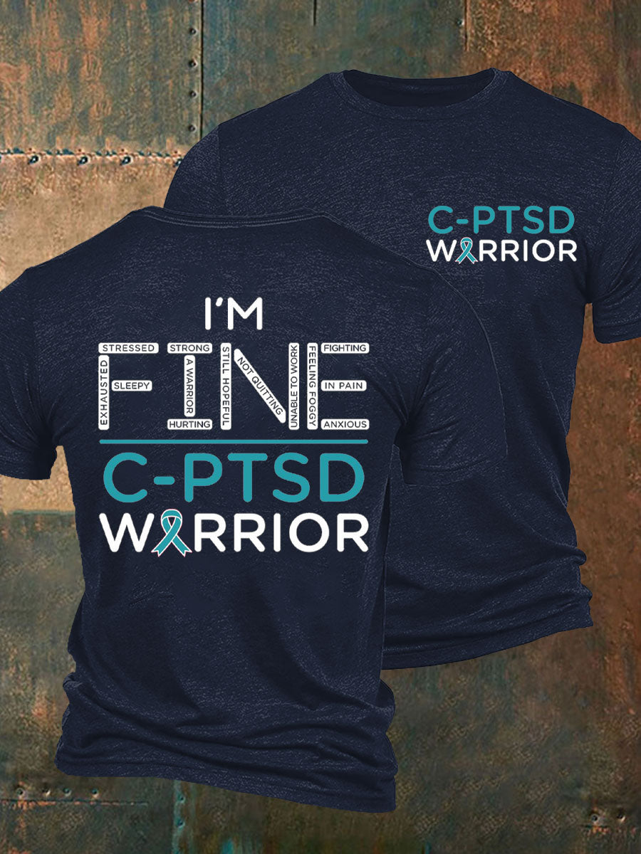 La conciencia C-PTSD de los hombres imprimió la camiseta