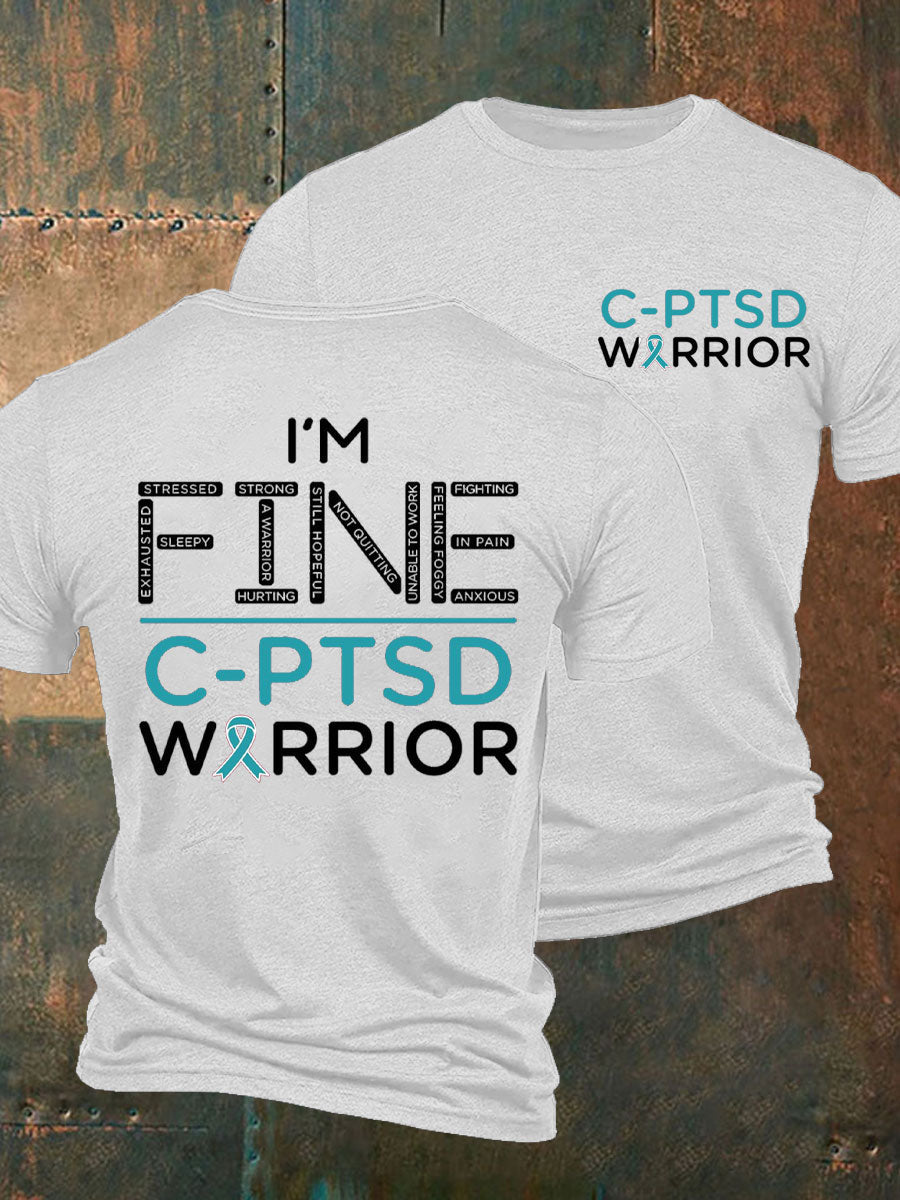 La conciencia C-PTSD de los hombres imprimió la camiseta