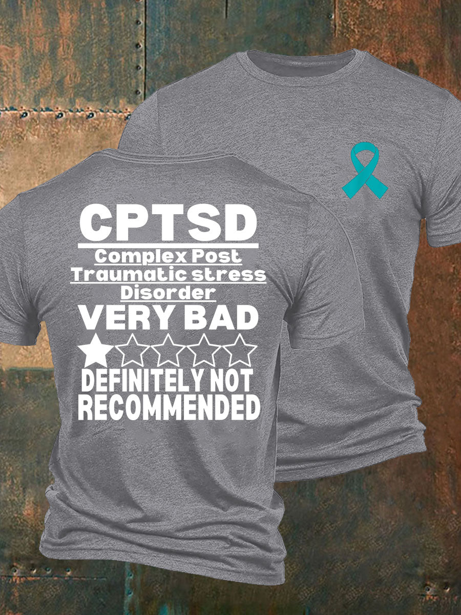 La conciencia C-PTSD de los hombres imprimió la camiseta