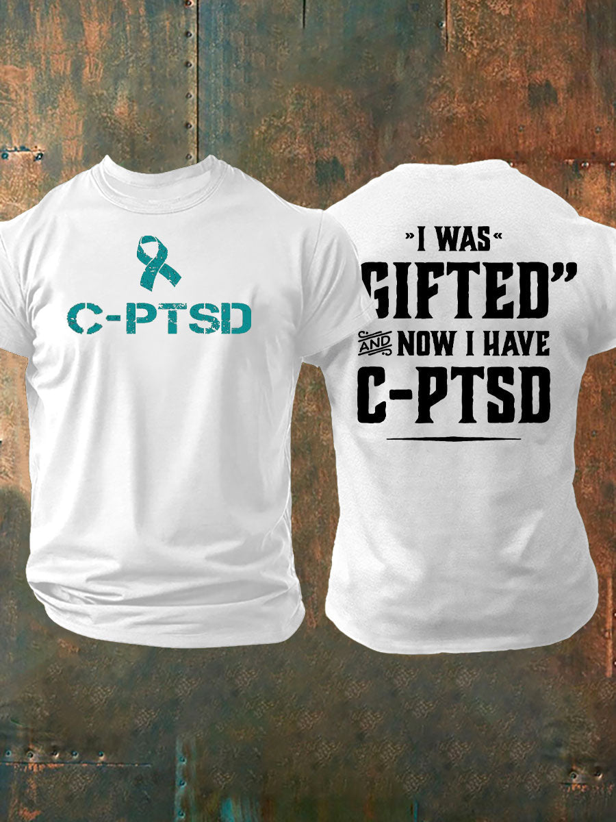 La conciencia C-PTSD de los hombres imprimió la camiseta