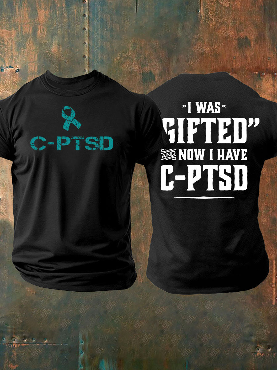 La conciencia C-PTSD de los hombres imprimió la camiseta
