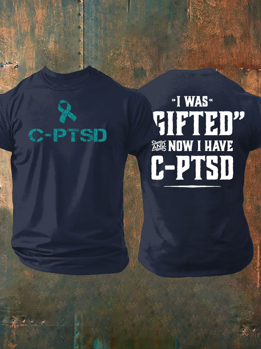 La conciencia C-PTSD de los hombres imprimió la camiseta