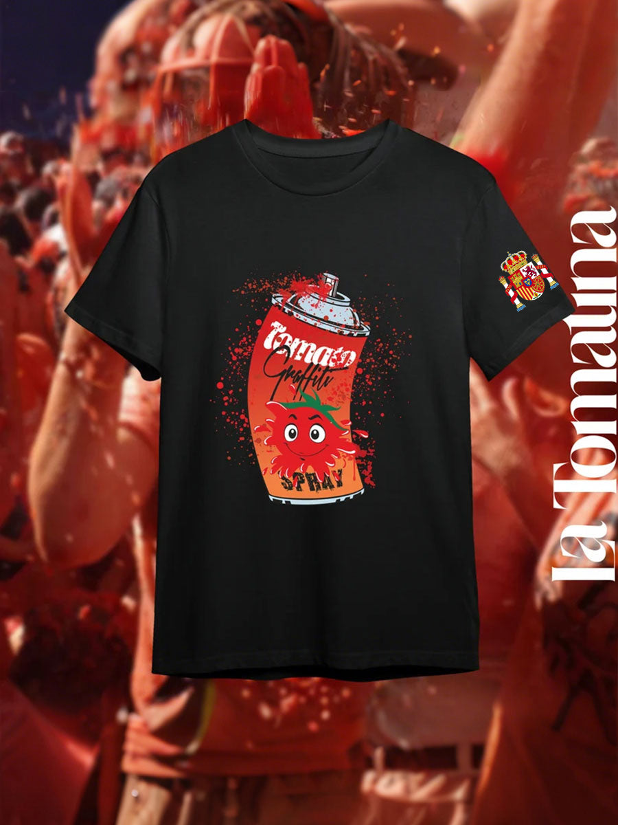 Camiseta de manga corta La Tomatina para hombre