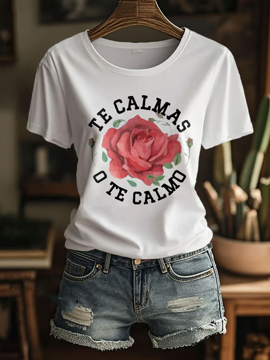Camiseta con estampado del Mes de la Herencia Hispana para mujer