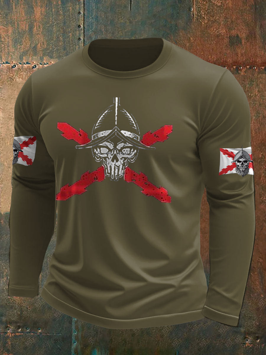 Cruz de España de Borgoña Tercio de los hombres imprimió la camiseta