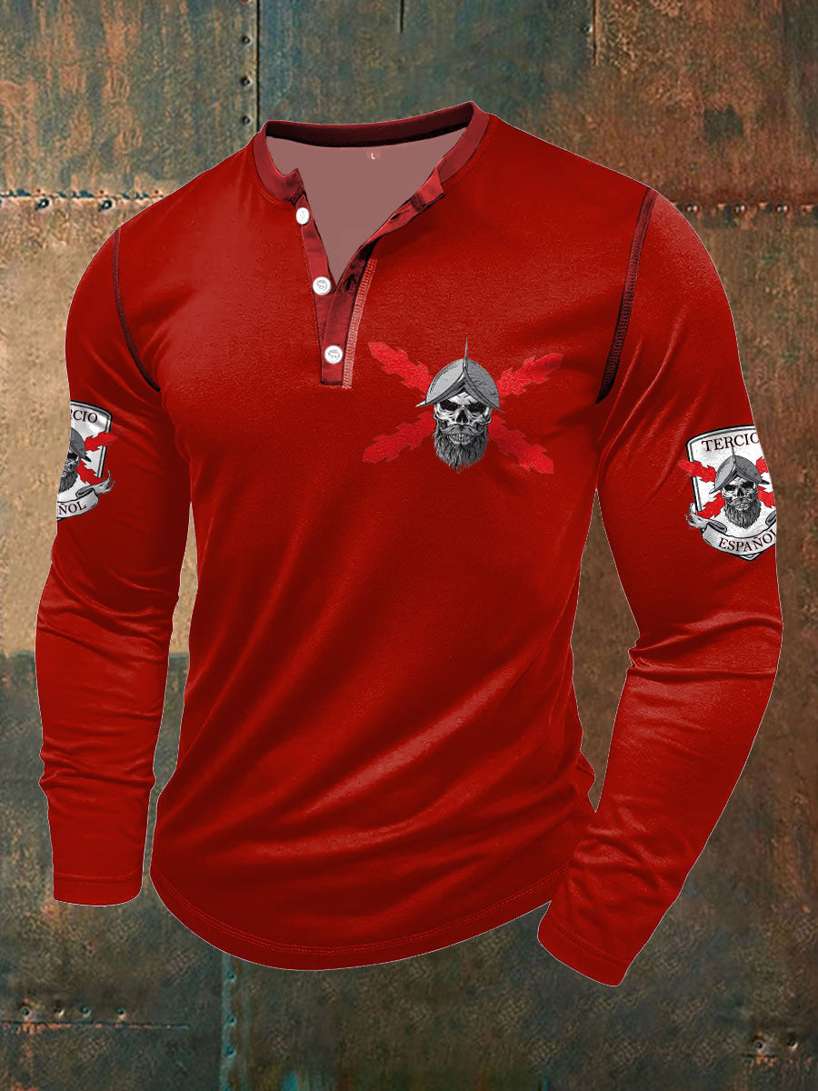 Cruz de los hombres de Borgoña Arte Tercio Impreso Casual Tops