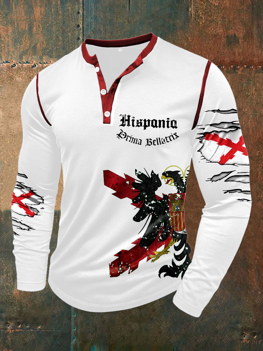Cruz de los hombres de Borgoña Arte Tercio Impreso Casual Tops