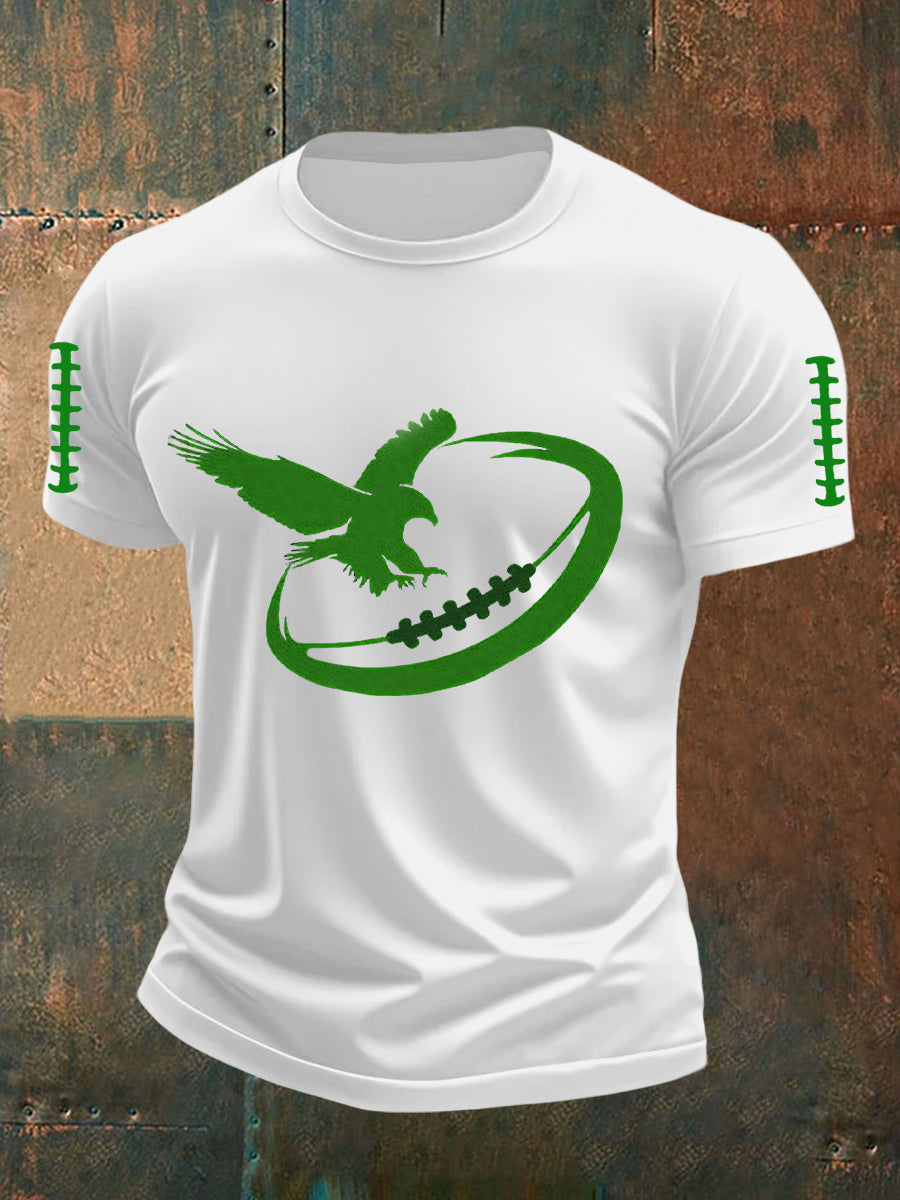 Camiseta de manga corta casual para hombre Football Fans Lovers Gameday
