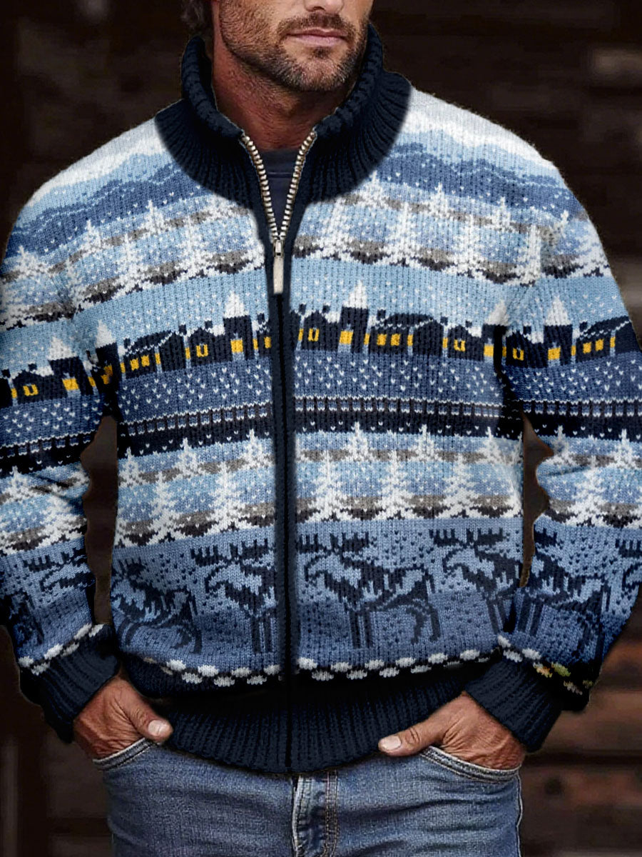 La aldea de la nieve de los hombres imprimió las chaquetas