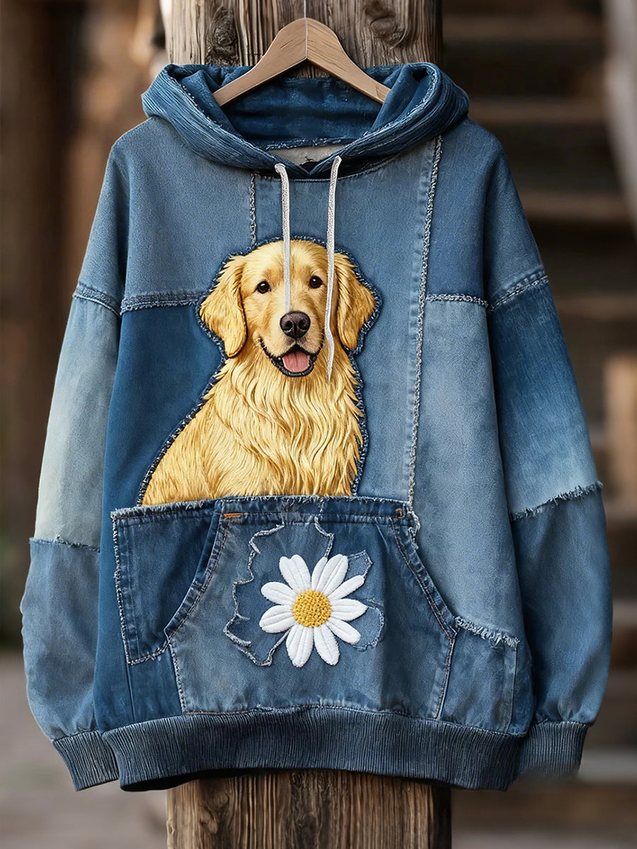 Sudaderas con capucha Golden Retriever de mujer