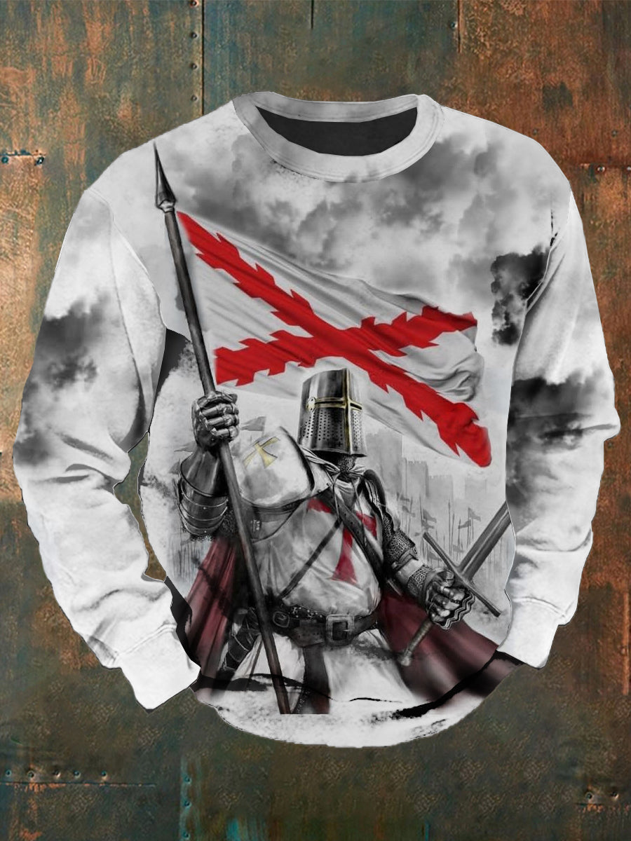 Hombres Retro Moda Casual Crewneck Sudadera