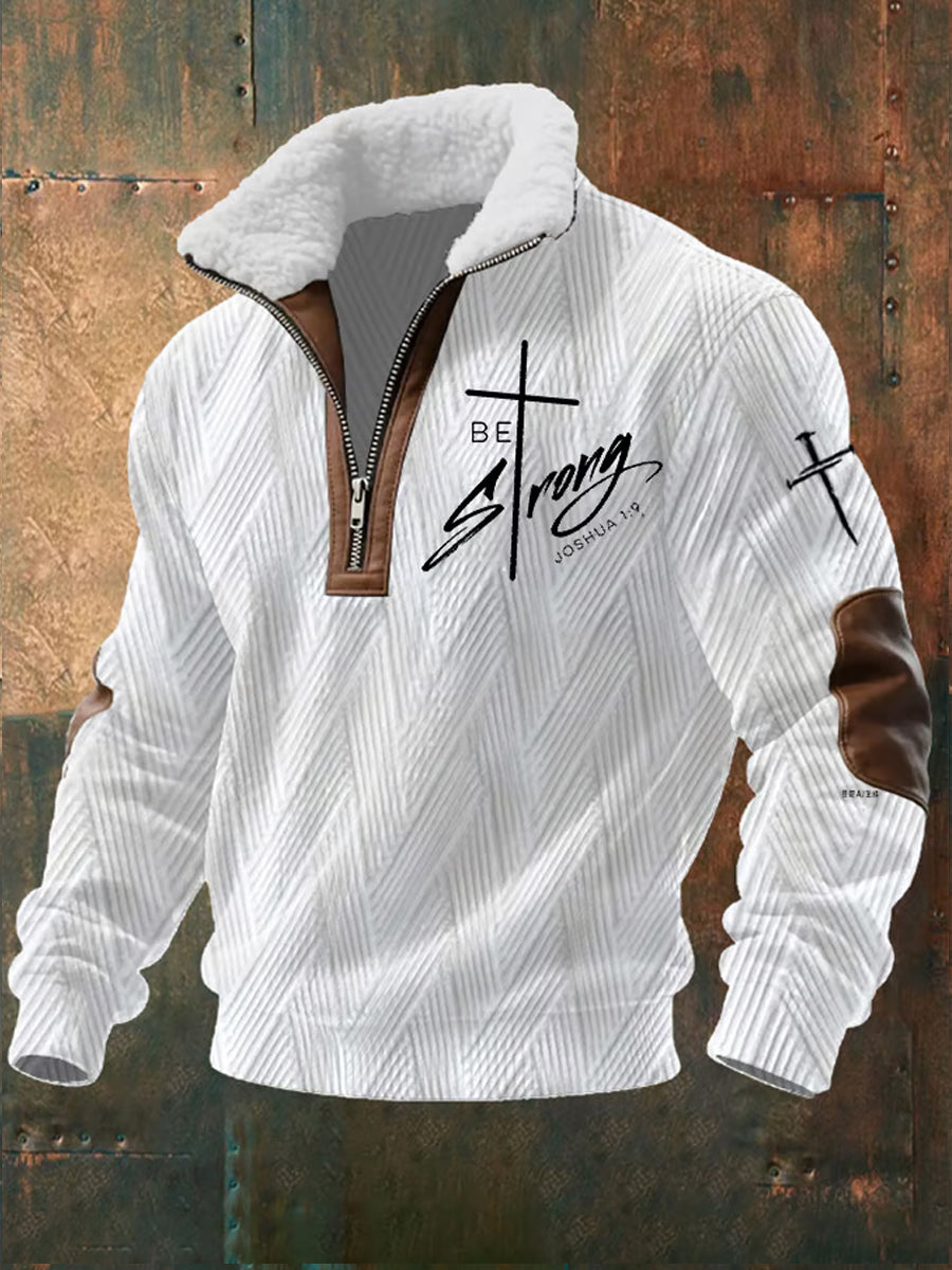 Sudadera Casual Vintage Art Faith para hombre