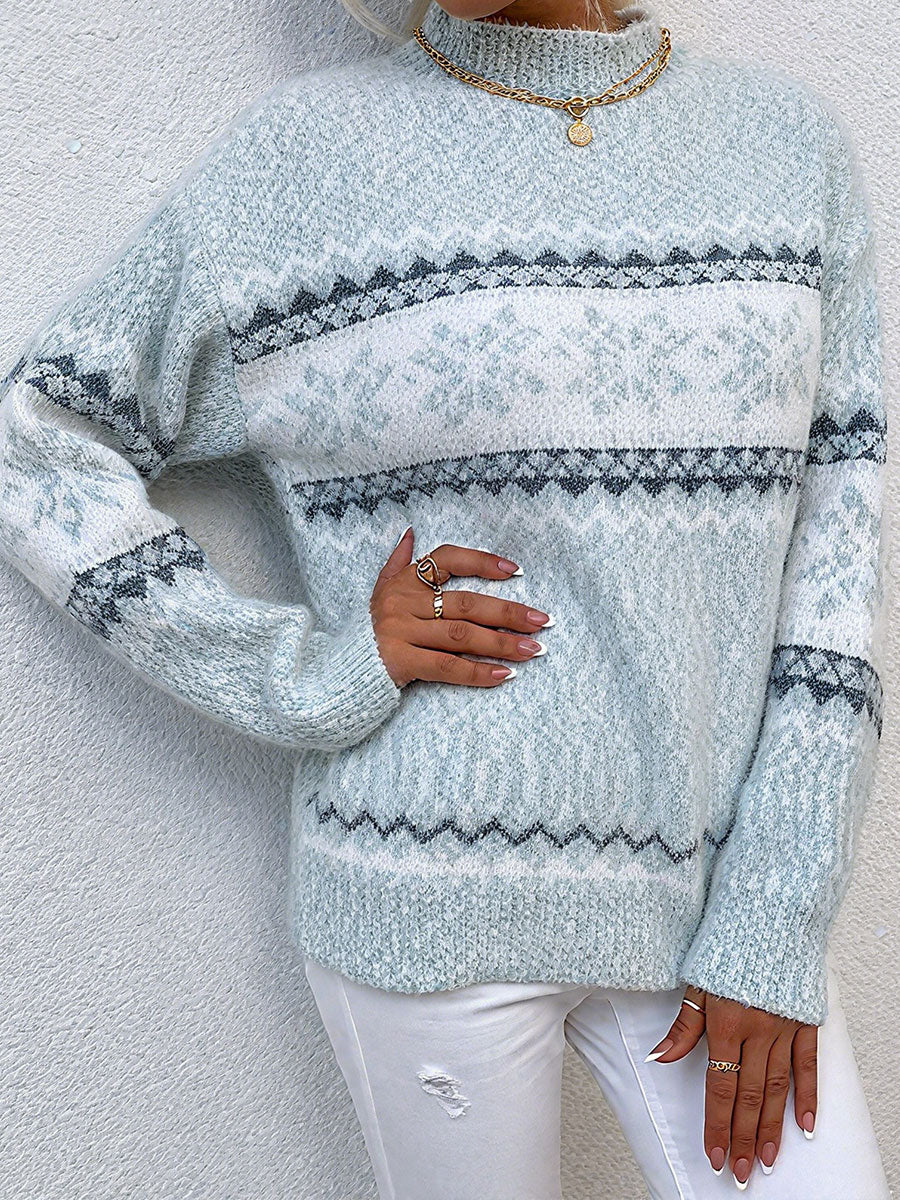 Suéteres geométricos Snowflake de mujer