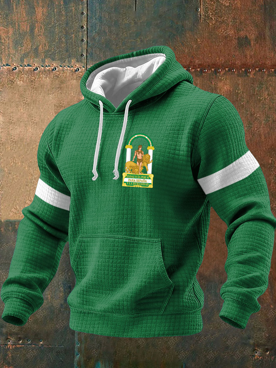 Sudadera con capucha España Andalucía Orgulloso Impreso para hombre